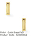 2 PACK Flush Sliding Pocket Door Pull Handle Satin Brass 70mm x 19mm Finger Edge 1