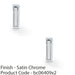 2 PACK Flush Sliding Pocket Door Pull Handle Satin Chrome 70mmx19mm Finger Edge 1