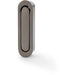 Flush Sliding Pocket Door Pull Handle - Dark Bronze 70mm x 19mm Radius Edge