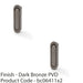 2 PACK Flush Sliding Pocket Door Pull Handle Dark Bronze 70mm x 19mm Radius Edge 1