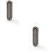 2 PACK Flush Sliding Pocket Door Pull Handle Dark Bronze 70mm x 19mm Radius Edge