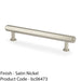 Industrial Hex T Bar Pull Handle - Satin Nickel 128mm Centres Kitchen Cabinet 1