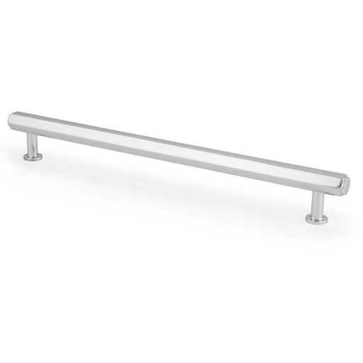 Industrial Hex T Bar Pull Handle - Polished Chrome 224mm Centres Kitchen Cabinet