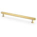 Industrial Hex T Bar Pull Handle - Satin Brass 224mm Centres Kitchen Cabinet