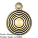 32mm Lock Profile Escutcheon Reeded Design - Florentine Bronze Keyhole Cover 1