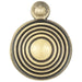 32mm Lock Profile Escutcheon Reeded Design - Florentine Bronze Keyhole Cover