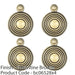 4 PACK 32mm Lock Profile EscutcheReeded Design Florentine Bronze Keyhole Cover 1