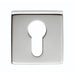 Screwless Round EURO Profile Escutcheon - Polished Chrome 50mm Door Key Plate