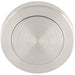 Screwless Round Blank Escutcheon Cover - Satin Steel 50mm Door Key Plate