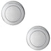 2 PACK Screwless Round Blank EscutcheCover Polished Chrome 50mm Door Key Plate