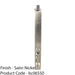 Lever Action Flush Door Bolt with Flat Keep Plate 305mm x 20mm Satin Nickel 1