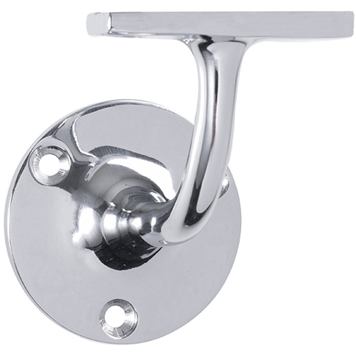 Lightweight Stair Handrail Bannister Bracket Arm - Polished Chrome 72mm Holder