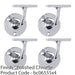 4 PACK Lightweight Stair Handrail Bannister Bracket Arm Polished Chrome 72mm 1