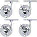 4 PACK Lightweight Stair Handrail Bannister Bracket Arm Polished Chrome 72mm