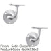 2 PACK Lightweight Stair Handrail Bannister Bracket Arm Satin Chrome 72mm Holder 1