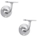 2 PACK Lightweight Stair Handrail Bannister Bracket Arm Satin Chrome 72mm Holder