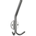 Slimline Hat & Double Coat Hook - 35mm Projection Satin Stainless Steel