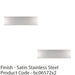 2 PACK 590mm x 150mm Door Kickplate Satin Stainless Steel Kick Plate Protector 1