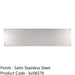 690mm x 150mm Plain Door Kickplate - Satin Stainless Steel Kick Plate Protector 1