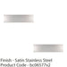 2 PACK 715mm x 150mm Door Kickplate Satin Stainless Steel Kick Plate Protector 1