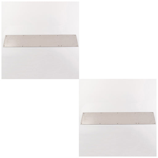 2 PACK 750mm x 150mm Door Kickplate Satin Stainless Steel Kick Plate Protector