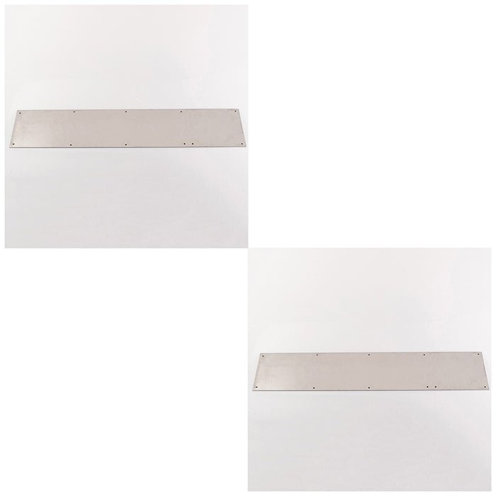 2 PACK 750mm x 150mm Door Kickplate Satin Stainless Steel Kick Plate Protector