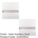 2 PACK 790mm x 150mm Door Kickplate Satin Stainless Steel Kick Plate Protector 1