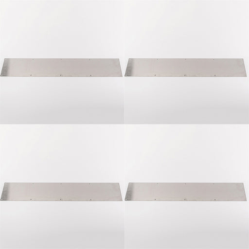 4 PACK 790mm x 150mm Door Kickplate Satin Stainless Steel Kick Plate Protector