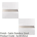 2 PACK 815mm x 150mm Door Kickplate Satin Stainless Steel Kick Plate Protector 1