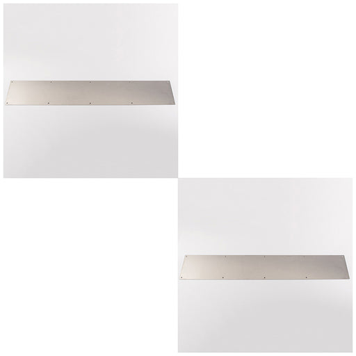 2 PACK 815mm x 150mm Door Kickplate Satin Stainless Steel Kick Plate Protector