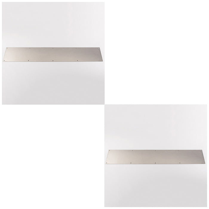 2 PACK 815mm x 150mm Door Kickplate Satin Stainless Steel Kick Plate Protector