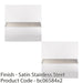 2 PACK 855mm x 150mm Door Kickplate Satin Stainless Steel Kick Plate Protector 1