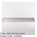 880mm x 150mm Plain Door Kickplate - Satin Stainless Steel Kick Plate Protector 1