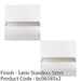 2 PACK 880mm x 150mm Door Kickplate Satin Stainless Steel Kick Plate Protector 1