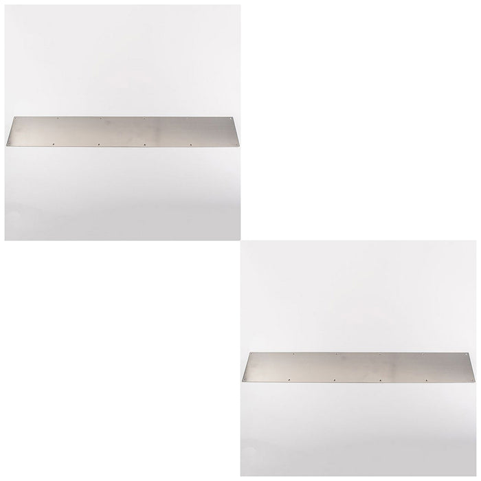 2 PACK 880mm x 150mm Door Kickplate Satin Stainless Steel Kick Plate Protector