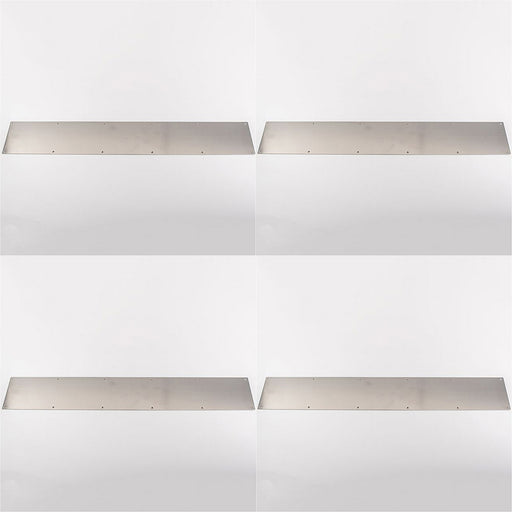 4 PACK 880mm x 150mm Door Kickplate Satin Stainless Steel Kick Plate Protector