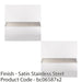 2 PACK 905mm x 150mm Door Kickplate Satin Stainless Steel Kick Plate Protector 1