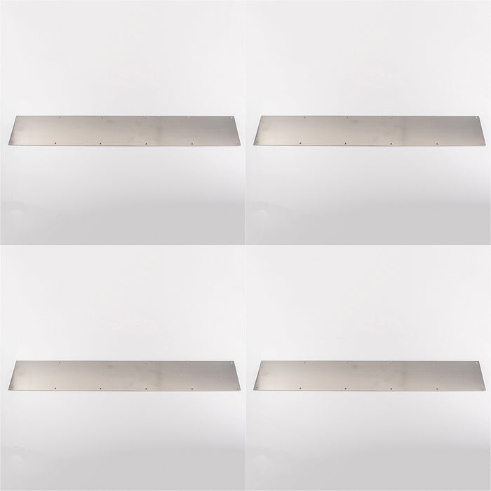 4 PACK 915mm x 150mm Door Kickplate Satin Stainless Steel Kick Plate Protector