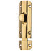 Surface Mounted Flat Sliding Door Bolt Lock 102mm x 36mm Polished Brass