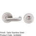 316 Steel Lever Turn & Release Lock & Occupacy Indicator - Satin Steel Bathroom 1