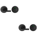 2 PACK Disabled Thumbturn Handle With Release With Indicator Matt Black