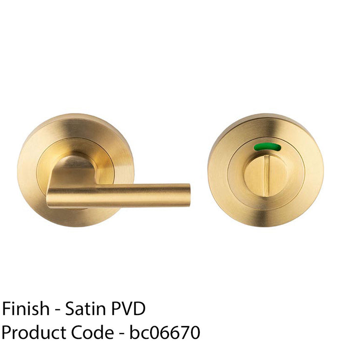 Disabled Thumbturn Handle With Release With Indicator Satin Brass PVD 1