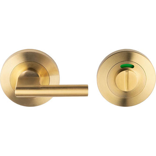 Disabled Thumbturn Handle With Release With Indicator Satin Brass PVD