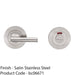 Disabled Thumbturn Handle With Release With Indicator Satin Stainless Steel 1