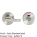Round Lever Turn Door Lock and Coin Release With Indicator Satin Stainless Steel 1