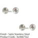 2 PACK Round Lever Turn Door Lock and Coin Release With Indicator Satin Steel 1
