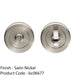 Bathroom Thumbturn Lock and Release Handle Beveled Edged Rose Satin Nickel 1