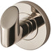 Single Bathroom Robe Hook On Concealed Fix Rose 44.5mm Proj Bright Steel