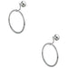 2 PACK Slim Wall Mounted Towel Ring Holder Polished Chrome Bathroom Toilet Hoop