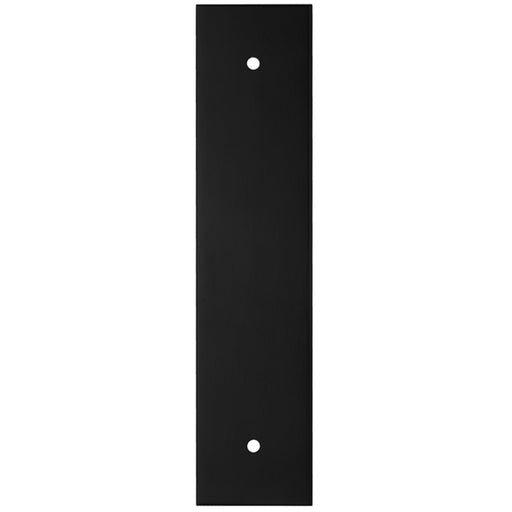 Kitchen Door Pull Handle Backplate - Matt Black 168x40mm - 128mm Centres